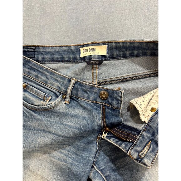 Vintage Garage Denim Womens Mom Jeans Low Rise Stretch Slim Fit BLue Size W30 - Picture 7 of 9